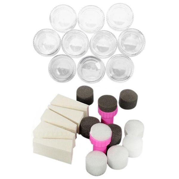 nail drill & accessories 10 pcs plastic round clear empty art storage box 1 set sponge stamp stamper shade transfer template
nail drill & accessories 10 pcs plastic round clear empty art storage box 1 set sponge stamp stamper shade transfer template