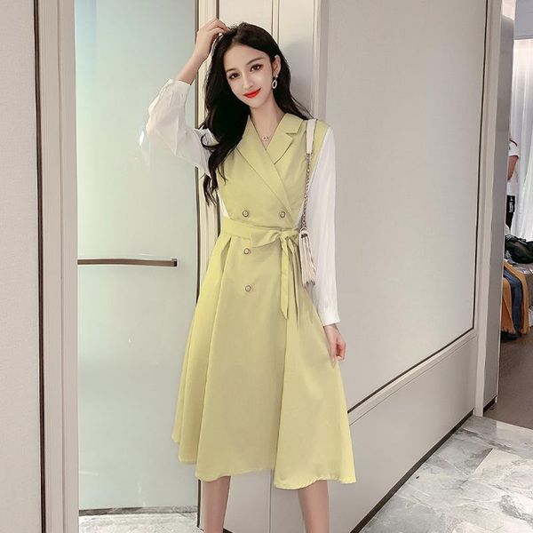 casual dresses arrival designer dress ladies double button green blazer women a line fall for ropa mujer verano 2021, Black;gray
casual dresses arrival designer dress ladies double button green blazer women a line fall for ropa mujer verano 2021, Black;gray