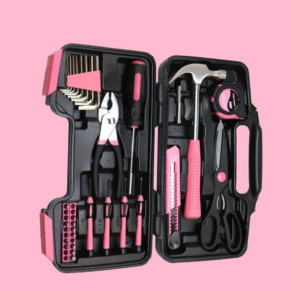 professional hand tool sets 39pcs pink kit for girls ladies women all purpose household repairing tools home garage office and college ghs99
professional hand tool sets 39pcs pink kit for girls ladies women all purpose household repairing tools home garage office and college ghs99