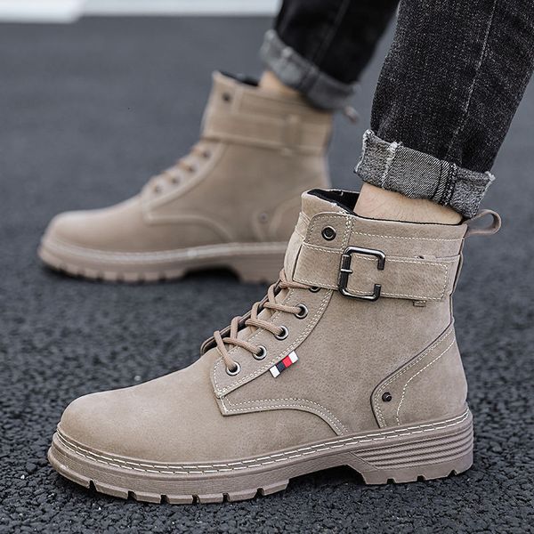 winter martin korean version versatile high board shoes tooling snow medium boots men's, Black
winter martin korean version versatile high board shoes tooling snow medium boots men's, Black