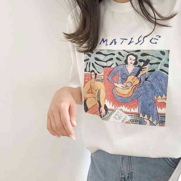 women's t-shirt oil painting print short sleeve t women cotton tee femme fashion ins tshirt korean loose 2021 summer 1lm7, White
women's t-shirt oil painting print short sleeve t women cotton tee femme fashion ins tshirt korean loose 2021 summer 1lm7, White