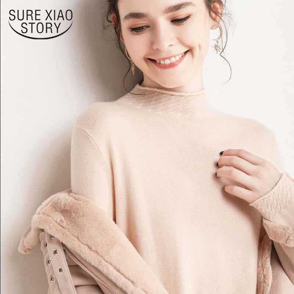 turtleneck autumn winter sweater women korean style loose knit sweater long sleeve solid pullover office fashion clothing 11042 210527, White;black
turtleneck autumn winter sweater women korean style loose knit sweater long sleeve solid pullover office fashion clothing 11042 210527, White;black