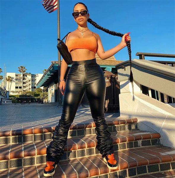cutubly stacked pants women autumn winter pu leather trouser for fashion streetwear high waist trousers women's & capris, Black;white
cutubly stacked pants women autumn winter pu leather trouser for fashion streetwear high waist trousers women's & capris, Black;white