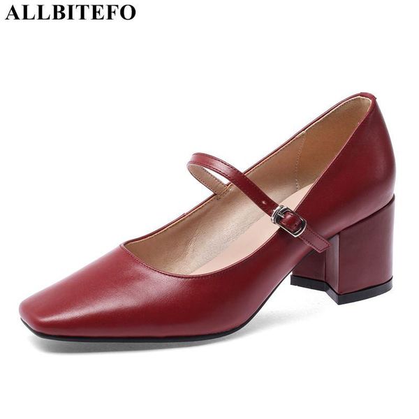 dress shoes allbitefo real natural genuine leather women high heel square toe thick fashion wine red heels, Black
dress shoes allbitefo real natural genuine leather women high heel square toe thick fashion wine red heels, Black