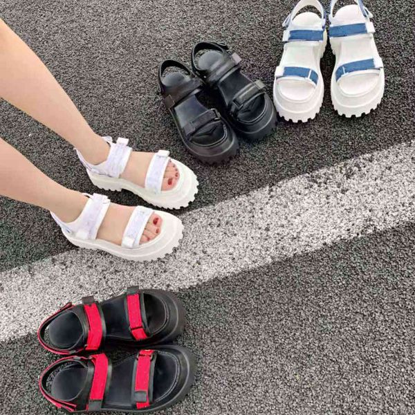 80% off store online vallu 2021 summer new style flat bottom fashion simple color matching all-match thick increased leather sandals, Black
80% off store online vallu 2021 summer new style flat bottom fashion simple color matching all-match thick increased leather sandals, Black