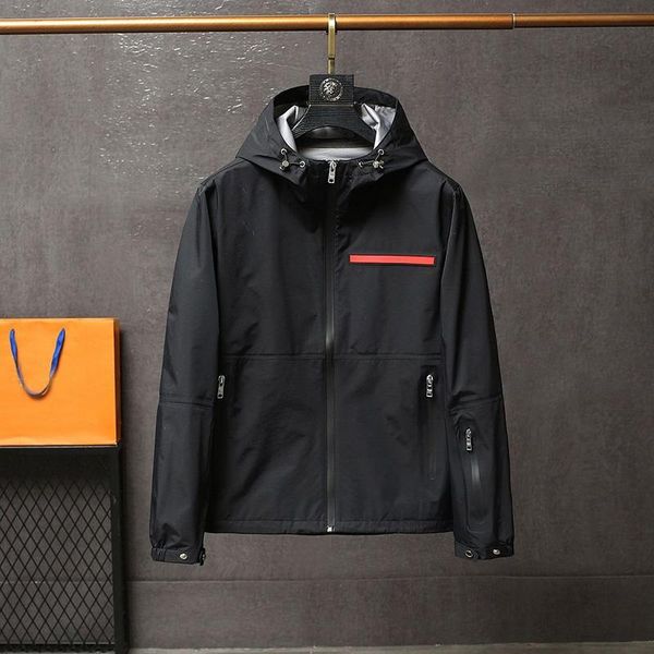 mens jacket wind breaker long sleeve letter printing hoodie zipper pocket waterproof black parka coat autumn and winter plus size coats clot, Black;brown 
mens jacket wind breaker long sleeve letter printing hoodie zipper pocket waterproof black parka coat autumn and winter plus size coats clot, Black;brown