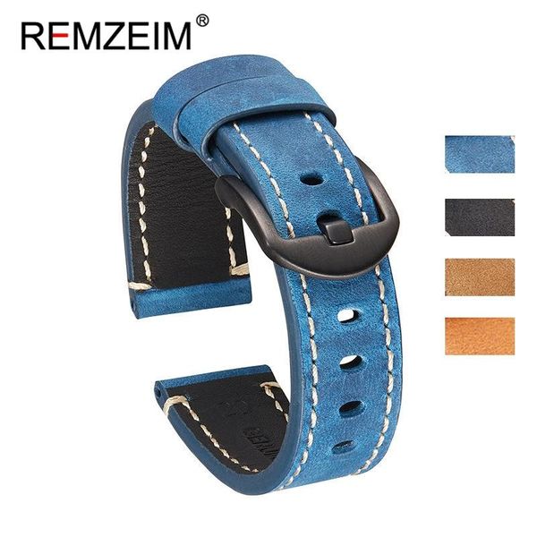 watch bands remzeim crazy horse leather band 20mm 22mm 24mm stainless steel buckle men women replace accessories blue, Black;brown
watch bands remzeim crazy horse leather band 20mm 22mm 24mm stainless steel buckle men women replace accessories blue, Black;brown
