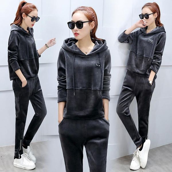 women's two piece pants cotton-padded 2 set women stylish conjunto feminino tracksuit velour velvet tracksuits year-old female costume, White
women's two piece pants cotton-padded 2 set women stylish conjunto feminino tracksuit velour velvet tracksuits year-old female costume, White