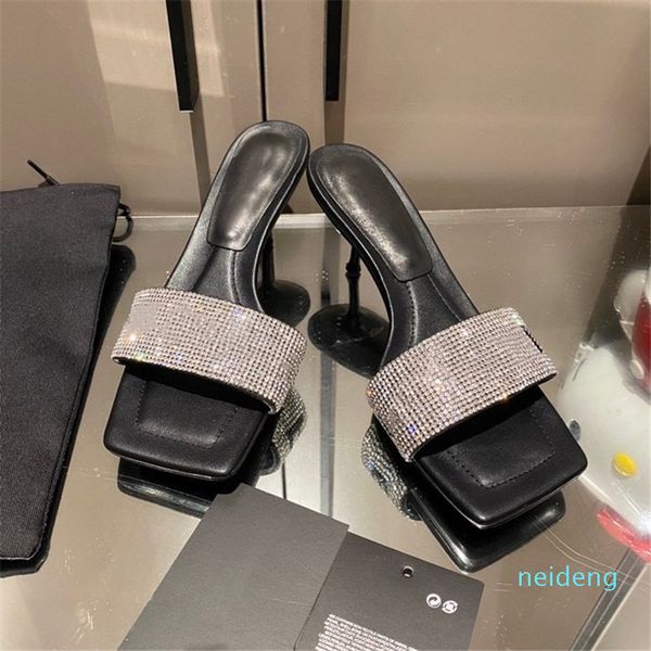 pointed toe high heel slippers sandals woman shoes sandalias leopard mules 2021, Black
pointed toe high heel slippers sandals woman shoes sandalias leopard mules 2021, Black