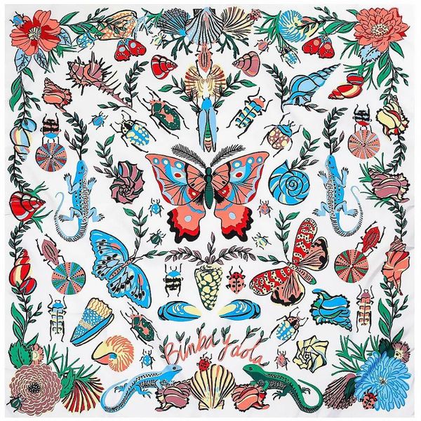 scarves 130cm spring and autumn insect plant butterfly lady decoration scarf shawl sunscreen big square, Blue;gray
scarves 130cm spring and autumn insect plant butterfly lady decoration scarf shawl sunscreen big square, Blue;gray