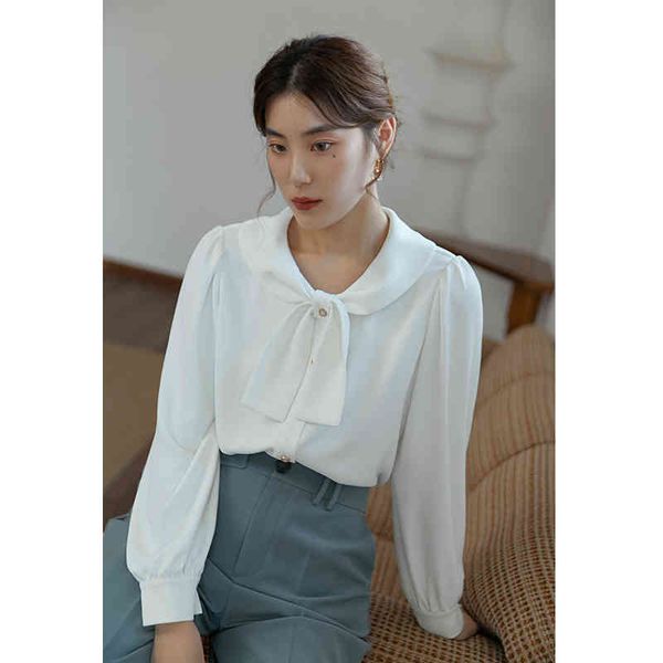 women's blouses & shirts dushu woman emperament bow tie bibbon white gentle sweet round neck simple straight women autumn ly plpd
women's blouses & shirts dushu woman emperament bow tie bibbon white gentle sweet round neck simple straight women autumn ly plpd
