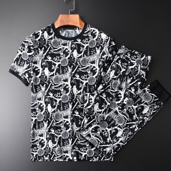 men's tracksuits allover printed men sets (t-shirt+pants) luxury summer short sleeve mens plus size 4xl slim fit ventilate male, Gray
men's tracksuits allover printed men sets (t-shirt+pants) luxury summer short sleeve mens plus size 4xl slim fit ventilate male, Gray