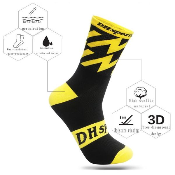 sports socks wonderful cycling long tube breathable sweat absorption anti-friction hosiery basketball bicycle footwear accessories, Black
sports socks wonderful cycling long tube breathable sweat absorption anti-friction hosiery basketball bicycle footwear accessories, Black