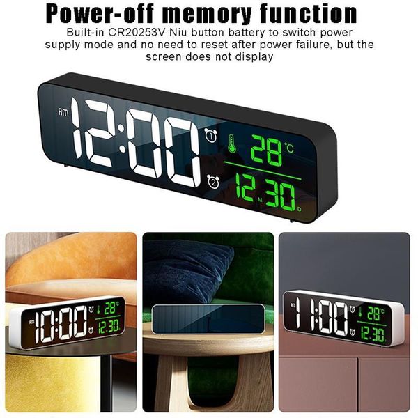 other clocks & accessories music led digital alarm clock temperature date display deskmirror home table decoration electronic
other clocks & accessories music led digital alarm clock temperature date display deskmirror home table decoration electronic