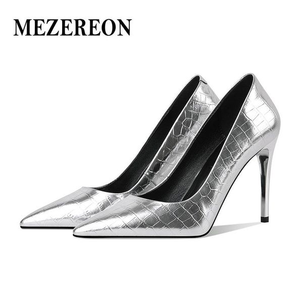 dress shoes mezereon super high heels 9.5 cm wedding women pumps pointed toe slip on party ol silver, Black
dress shoes mezereon super high heels 9.5 cm wedding women pumps pointed toe slip on party ol silver, Black