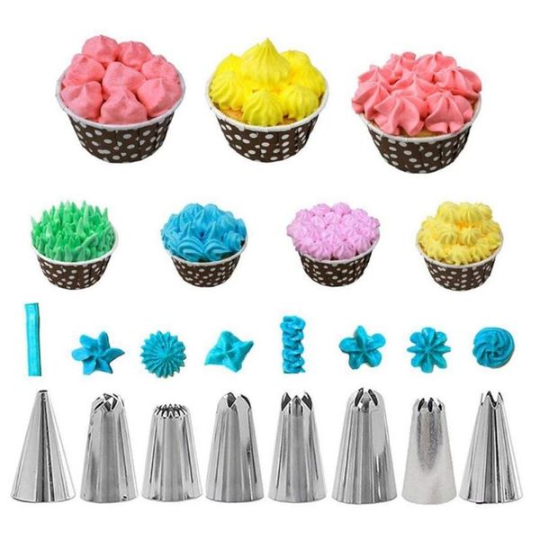 baking & pastry tools 14pc kitchen cake decor tool silicone icing piping cream bag stainless steel nozzle converter 2021
baking & pastry tools 14pc kitchen cake decor tool silicone icing piping cream bag stainless steel nozzle converter 2021
