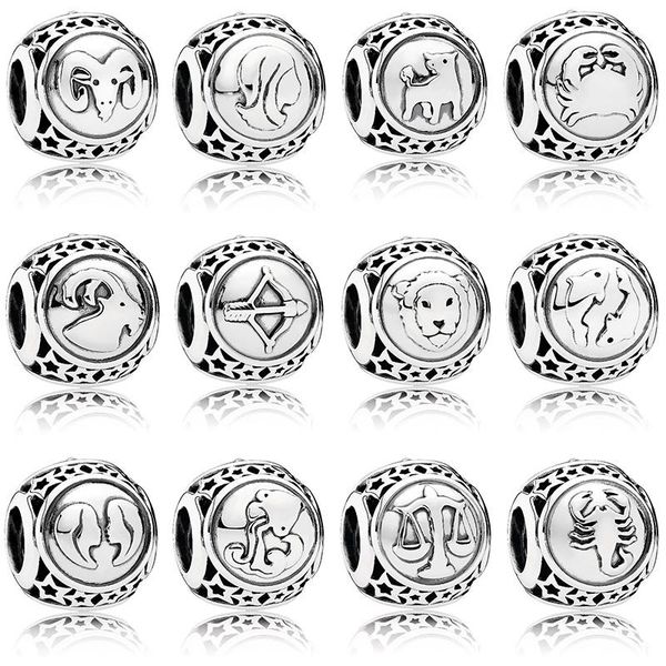 other authentic 925 sterling silver charm twelve constellations round beads for original bracelets & bangles jewelry
other authentic 925 sterling silver charm twelve constellations round beads for original bracelets & bangles jewelry
