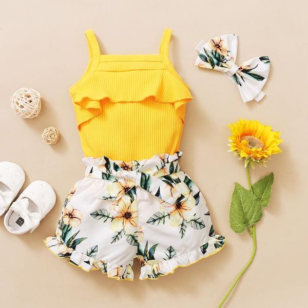 3pcs born baby girls summer clothes cute beach boho strap ruffle romper floral shorts toddler outfit clothing sets, White
3pcs born baby girls summer clothes cute beach boho strap ruffle romper floral shorts toddler outfit clothing sets, White