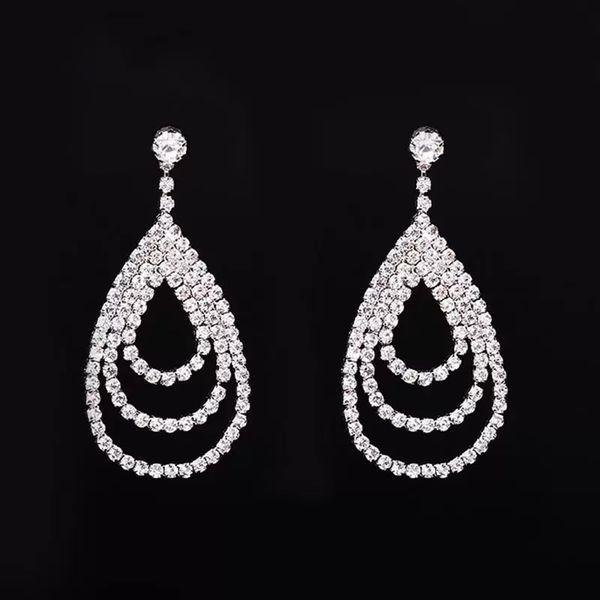 charming dangle earrings for bridal water drop sparkling cz zircon wedding jewelry bridesmaid accessories fashion gift, Silver
charming dangle earrings for bridal water drop sparkling cz zircon wedding jewelry bridesmaid accessories fashion gift, Silver