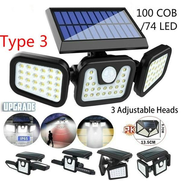 floodlights 100/74/20 led solar pir motion sensor light, 3 sides illumination wireless with 270wide angle ip67 waterproof street light
floodlights 100/74/20 led solar pir motion sensor light, 3 sides illumination wireless with 270wide angle ip67 waterproof street light