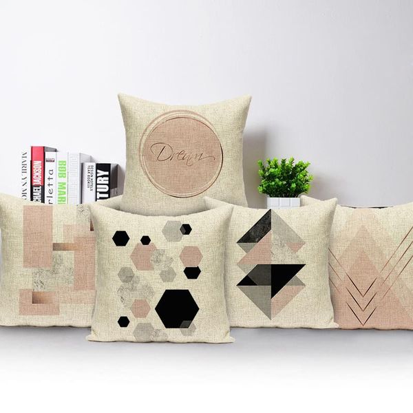 cushion/decorative pillow geometry series cushion cover simple throw sofa room car modern art pillowcase decorative pillows 
cushion/decorative pillow geometry series cushion cover simple throw sofa room car modern art pillowcase decorative pillows