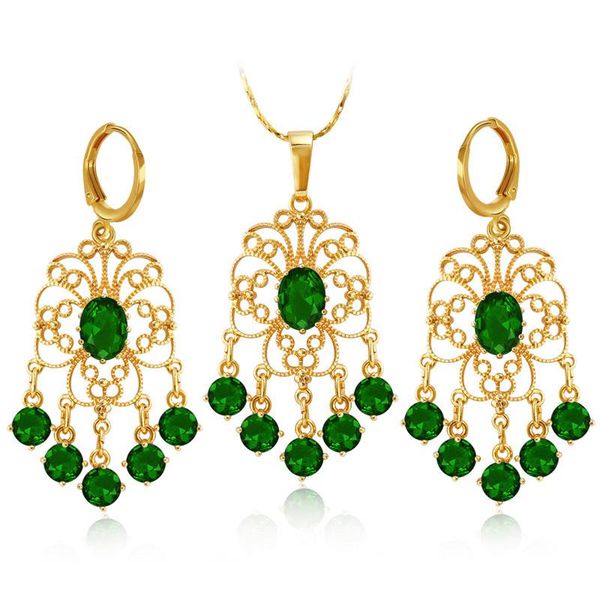 bracelet, earrings & necklace 808 store africa 24 gold jewelry sets charm women wedding engagement crystal pendant fashion earring, Black
bracelet, earrings & necklace 808 store africa 24 gold jewelry sets charm women wedding engagement crystal pendant fashion earring, Black