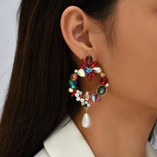 dangle & chandelier female multicolor rhinestone irregular geometric drop earrings for women water shape white pearl earring jewelry, Silver
dangle & chandelier female multicolor rhinestone irregular geometric drop earrings for women water shape white pearl earring jewelry, Silver