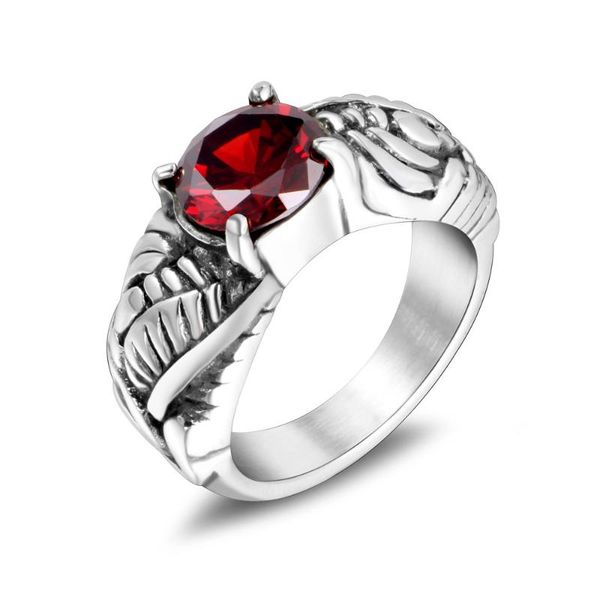 wedding rings fashion stainless steel red stone ring couples men and women trendy simple punk jewelry gift s0268, Slivery;golden
wedding rings fashion stainless steel red stone ring couples men and women trendy simple punk jewelry gift s0268, Slivery;golden