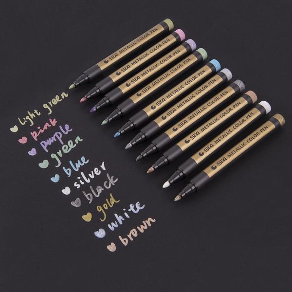 highlighters 1pcs metallic markers pen for rock painting medium point ceramic glass mug plastic po card making, Black;red
highlighters 1pcs metallic markers pen for rock painting medium point ceramic glass mug plastic po card making, Black;red