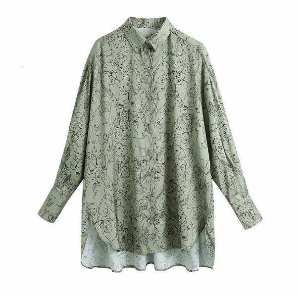 shirts shirt printed long sleeves asymmetric hem casual fashion high street flowing women shirts, White
shirts shirt printed long sleeves asymmetric hem casual fashion high street flowing women shirts, White