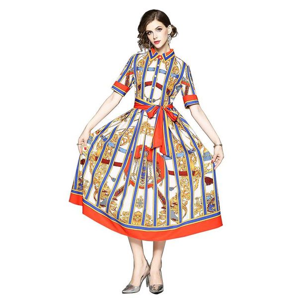 casual dresses yuzacdwx 2021summer est dress elegant women short sleeve shirt collar floral printed bow runway designer vestidos, Black;gray
casual dresses yuzacdwx 2021summer est dress elegant women short sleeve shirt collar floral printed bow runway designer vestidos, Black;gray