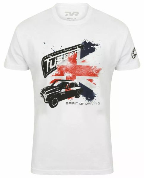 tvr t-shirt tuscan splash flag man official merchandise english sports car, White;black
tvr t-shirt tuscan splash flag man official merchandise english sports car, White;black