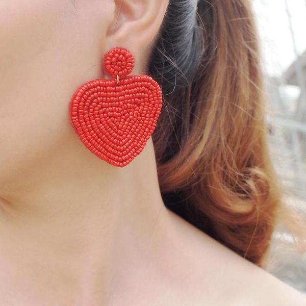dangle & chandelier manilai handmade beaded earrings heart pendants love gifts for women bohemian drop statement jewelry, Silver
dangle & chandelier manilai handmade beaded earrings heart pendants love gifts for women bohemian drop statement jewelry, Silver
