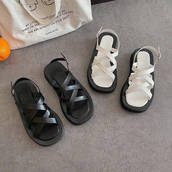 sandals women platform black 2021 summer leather cross strap flat sandalias fashion slip on white sandels shoes slippers slides
sandals women platform black 2021 summer leather cross strap flat sandalias fashion slip on white sandels shoes slippers slides