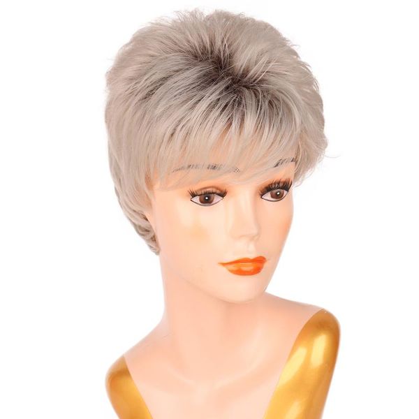 synthetic wigs bchr mix brown and blonde pixie cut ombre women's wig shaggy layered natural short straight hair female haircut, Black
synthetic wigs bchr mix brown and blonde pixie cut ombre women's wig shaggy layered natural short straight hair female haircut, Black