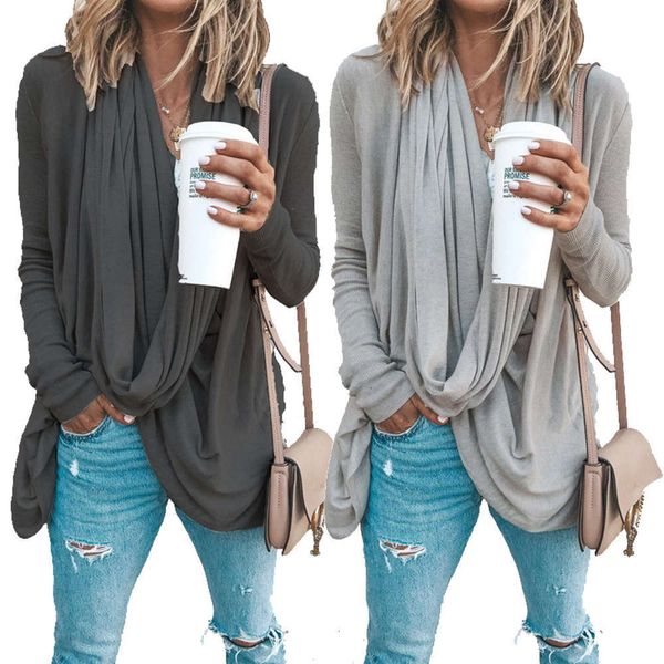 pile irregular womens t-shirt collar long sleeve slim tees femme tee shirt casual basic clothes, White
pile irregular womens t-shirt collar long sleeve slim tees femme tee shirt casual basic clothes, White