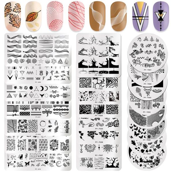 nail art templates pict you 2pcs/set striped line stamping plates flowers stamp plate tropical geometry lace halloween pumpkin, White
nail art templates pict you 2pcs/set striped line stamping plates flowers stamp plate tropical geometry lace halloween pumpkin, White