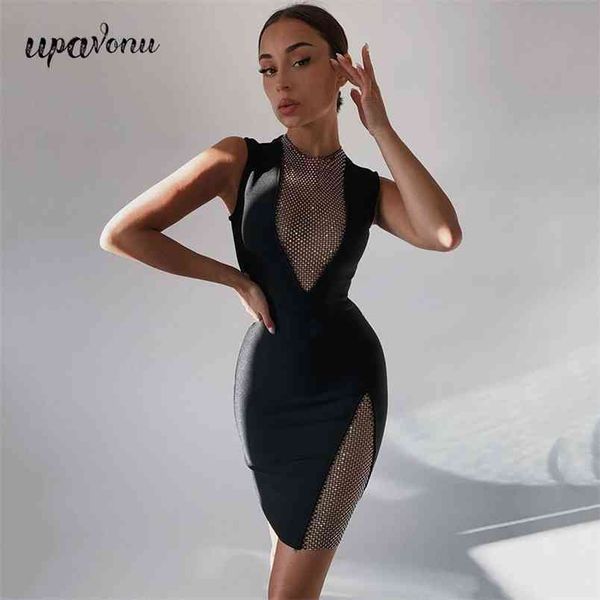 women's mesh diamond bandage dress o-neck sleeveless bodycon mini celebrity club party vestido 210524, Black;gray
women's mesh diamond bandage dress o-neck sleeveless bodycon mini celebrity club party vestido 210524, Black;gray