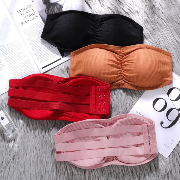 bustiers & corsets bras for women tube bralette strapless bandeau bra removable padded female small chest, Black;white
bustiers & corsets bras for women tube bralette strapless bandeau bra removable padded female small chest, Black;white