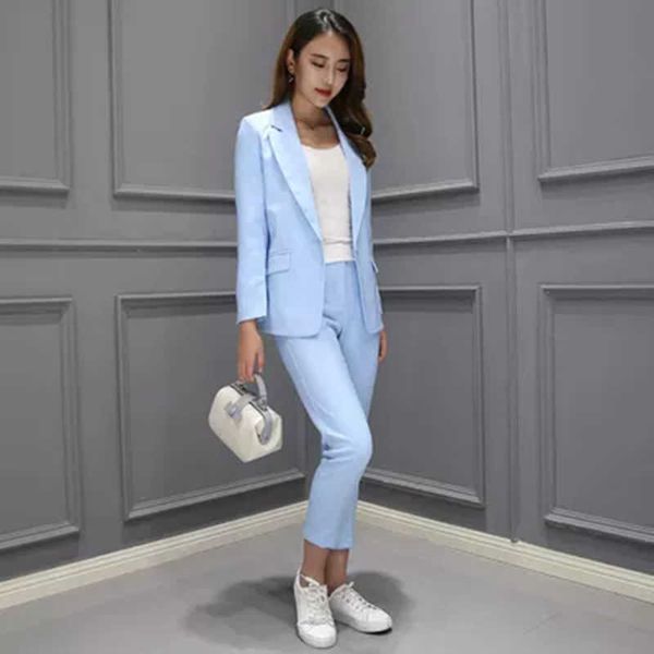 2 piece set women suit female the career suit autumn long - sleeved small jacket trousers casual ol 210930, White
2 piece set women suit female the career suit autumn long - sleeved small jacket trousers casual ol 210930, White