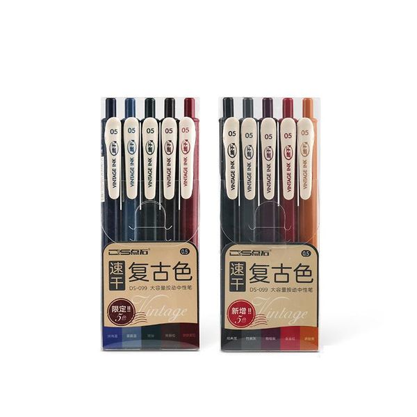 gel pens retractable vintage color set quick dry 0.5mm binder clip soft rubber grip tip retro for jounal
gel pens retractable vintage color set quick dry 0.5mm binder clip soft rubber grip tip retro for jounal