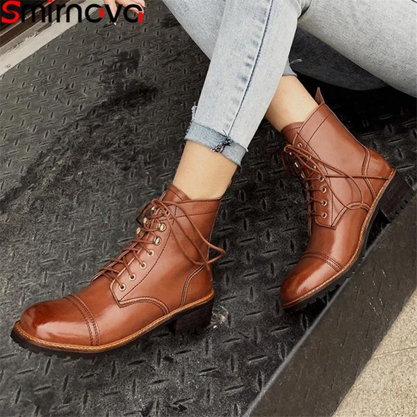 boots smirnova 2021 arrival fashion ankle genuine leather comfortable women med heels square toe ladies shoes, Black
boots smirnova 2021 arrival fashion ankle genuine leather comfortable women med heels square toe ladies shoes, Black