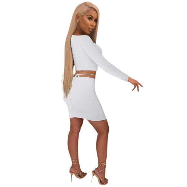 women's two piece pants 2 set women long sleeve crop and bodycon mini skirt night club outfits female solid color trackuits, White
women's two piece pants 2 set women long sleeve crop and bodycon mini skirt night club outfits female solid color trackuits, White