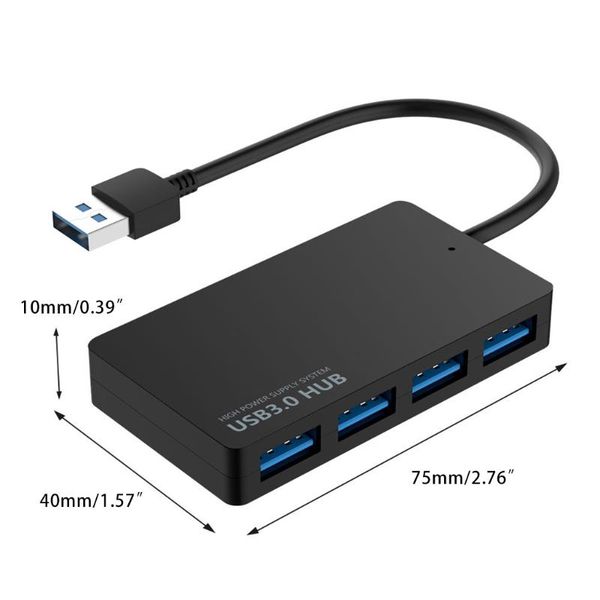 hubs 4-port usb 3.0 hub high-speed c splitter with 4 ports approx 75x40x10mm/2.76x1.57x0.39in
hubs 4-port usb 3.0 hub high-speed c splitter with 4 ports approx 75x40x10mm/2.76x1.57x0.39in