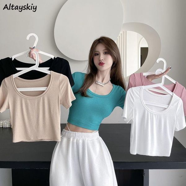 women's t-shirt t-shirts women solid candy colors o-neck mujer summer ulzzang casual student trendy clothes college tees daily fashion, White
women's t-shirt t-shirts women solid candy colors o-neck mujer summer ulzzang casual student trendy clothes college tees daily fashion, White