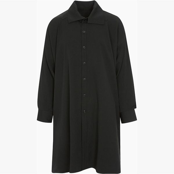 men's casual shirts neck high multi-mouth profile loose large size long shirt dropped shoulders original designer brand spring, White;black
men's casual shirts neck high multi-mouth profile loose large size long shirt dropped shoulders original designer brand spring, White;black