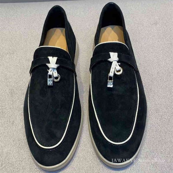 dress shoes jawakye multicolor real suede leather loafers round toe metal lock decor causal women slip on summer walk r48f, Black
dress shoes jawakye multicolor real suede leather loafers round toe metal lock decor causal women slip on summer walk r48f, Black