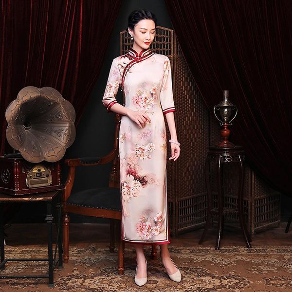 floral printed women qipao high split cheongsam elegant slim chinese vintage long formal daily dress ethnic clothing, Red
floral printed women qipao high split cheongsam elegant slim chinese vintage long formal daily dress ethnic clothing, Red