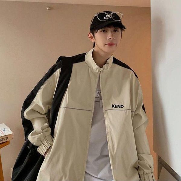 men's jackets bomber jacket men spring-autumn streetwear trendy loose casual male hong-kong style stitching square collar clothes, Black;brown
men's jackets bomber jacket men spring-autumn streetwear trendy loose casual male hong-kong style stitching square collar clothes, Black;brown