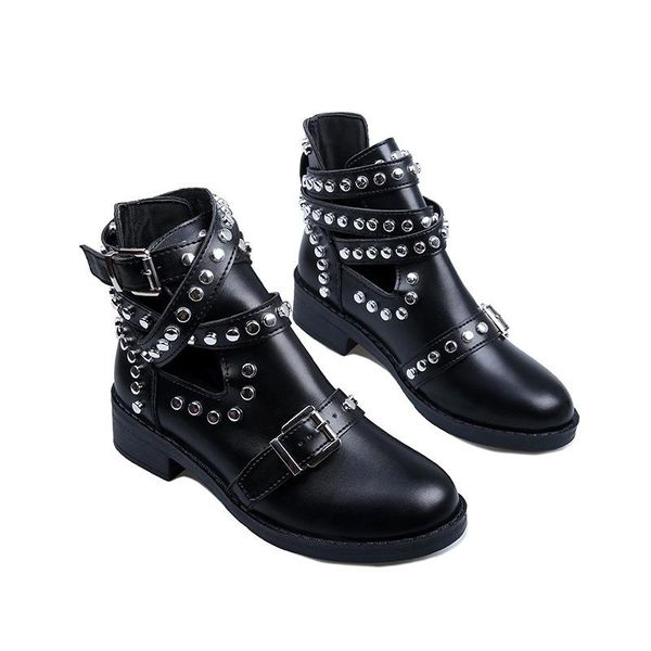 boots women's shoes 2021 autumn and winter middle heel net red fashion casual metal rivets, Black
boots women's shoes 2021 autumn and winter middle heel net red fashion casual metal rivets, Black